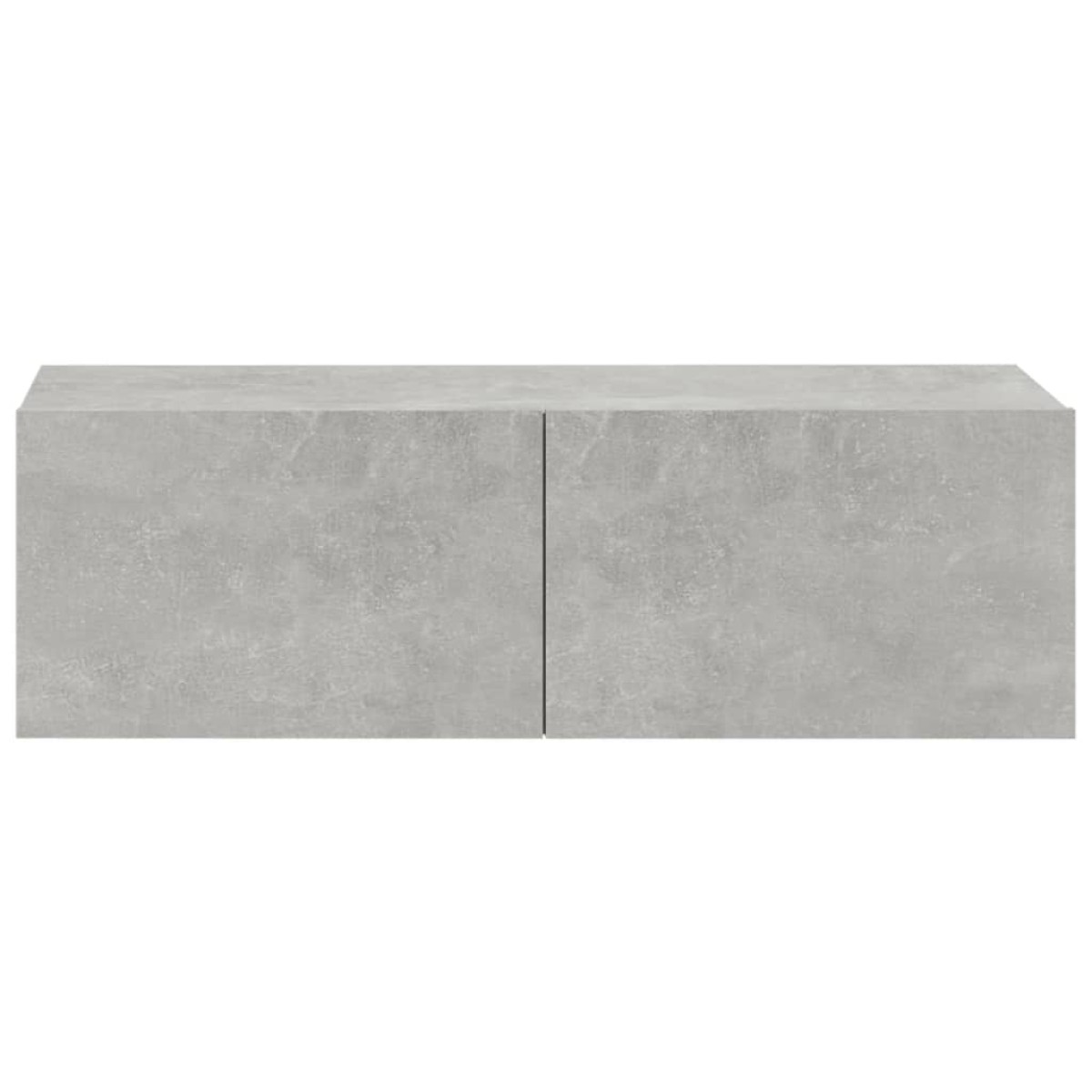 vidaXL Έπιπλα Τηλεόρασης Τοίχου 4 τεμ. Γκρι 100x30x30εκ. Επεξεργ. Ξύλο