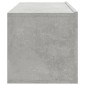 vidaXL Έπιπλα Τηλεόρασης Τοίχου 4 τεμ. Γκρι 100x30x30εκ. Επεξεργ. Ξύλο