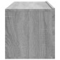 vidaXL Έπιπλα Τηλεόρασης Τοίχου 4 τεμ. Γκρι 100 x 30 x 30 εκ.