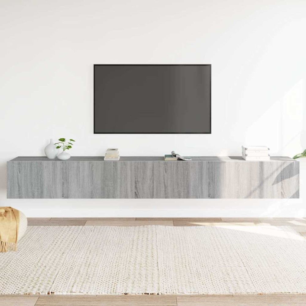 vidaXL Σετ Επίπλων Τηλεόρασης 3 Τεμ. Γκρι Sonoma Επεξεργασμένο Ξύλο