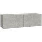 vidaXL Σετ Επίπλων Τηλεόρασης 6 Τεμαχίων Γκρι Σκυρ. Επεξεργασμένο Ξύλο