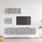 vidaXL Σετ Επίπλων Τηλεόρασης 4 Τεμ. Γκρι Sonoma Επεξεργασμένο Ξύλο