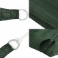 vidaXL Πανί Σκίασης Σκούρο Πράσινο 4 x 4 x 5,8 μ. από HDPE 160 γρ./μ²