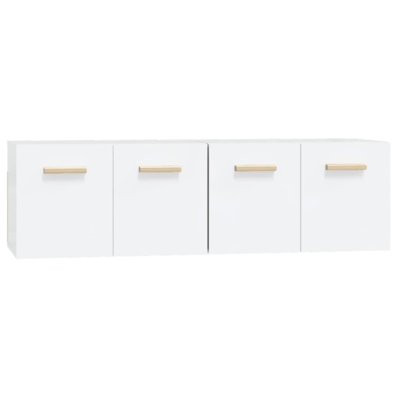 vidaXL Ντουλάπια Τοίχου 2 Τεμ. Λευκά 60 x 36,5 x 35 εκ. Επεξ. Ξύλο