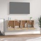 vidaXL Ντουλάπια Τοίχου 2 τεμ. Sonoma Δρυς 60x36,5x35 εκ. Επεξ. Ξύλο