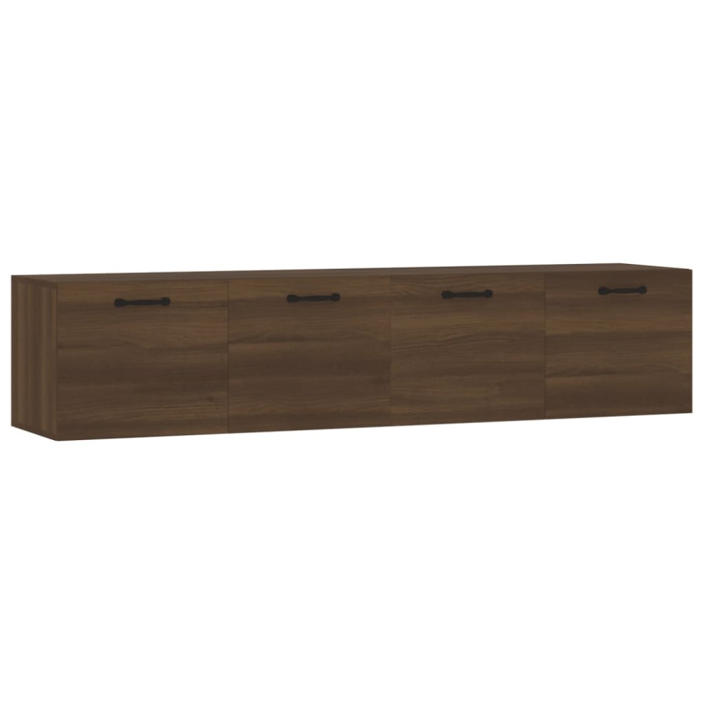 vidaXL Ντουλάπια Τοίχου 2 τεμ. Καφέ δρυς 60x36,5x35 εκ. Επεξ. Ξύλο