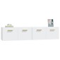 vidaXL Ντουλάπια Τοίχου 2 τεμ. Λευκά 80x35x36,5 εκ. Επεξ. Ξύλο
