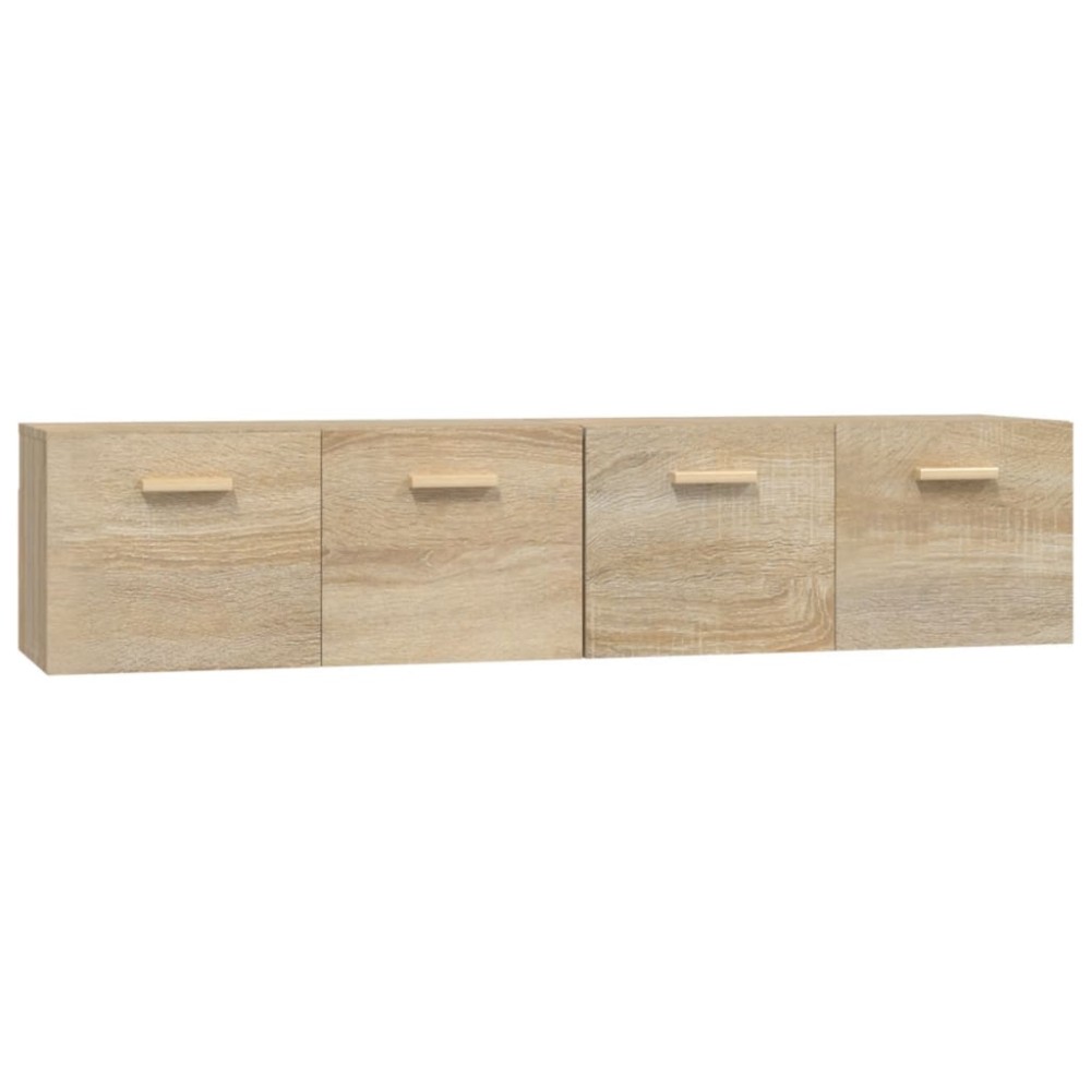 vidaXL Ντουλάπια Τοίχου 2 τεμ. Sonoma Δρυς 80x35x36,5 εκ. Επεξ. Ξύλο