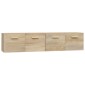 vidaXL Ντουλάπια Τοίχου 2 τεμ. Sonoma Δρυς 80x35x36,5 εκ. Επεξ. Ξύλο