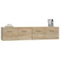 vidaXL Ντουλάπια Τοίχου 2 τεμ. Sonoma Δρυς 80x35x36,5 εκ. Επεξ. Ξύλο