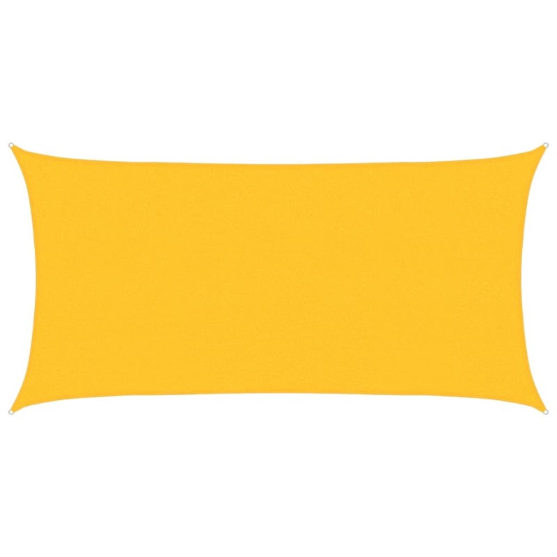 vidaXL Πανί Σκίασης Κίτρινο 2,5 x 4,5 μ. 160 γρ./μ² από HDPE