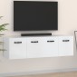 vidaXL Ντουλάπια Τοίχου 2 τεμ. Λευκά 80x35x36,5 εκ. Επεξ. Ξύλο
