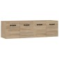 vidaXL Ντουλάπια Τοίχου 2 τεμ. Sonoma Δρυς 80x35x36,5 εκ. Επεξ. Ξύλο