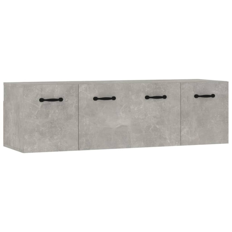 vidaXL Ντουλάπια Τοίχου 2 τεμ. Γκρι Σκυρ. 80x35x36,5 εκ. Επεξ. Ξύλο