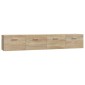 vidaXL Ντουλάπια Τοίχου 2 τεμ. Sonoma Δρυς 100x36,5x35 εκ. Επεξ. Ξύλο