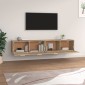 vidaXL Ντουλάπια Τοίχου 2 τεμ. Sonoma Δρυς 100x36,5x35 εκ. Επεξ. Ξύλο