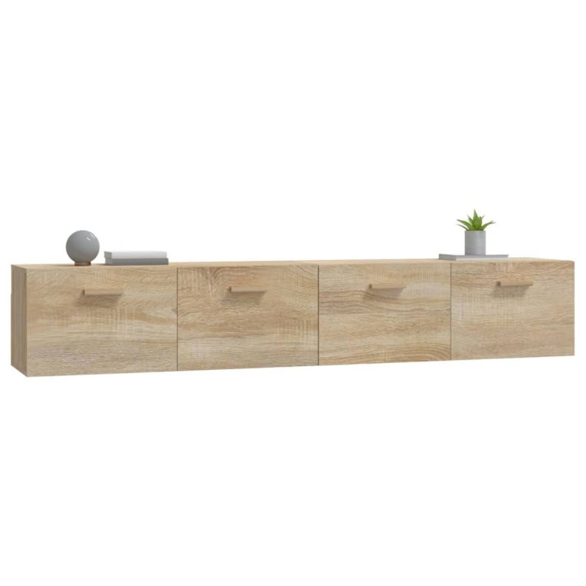 vidaXL Ντουλάπια Τοίχου 2 τεμ. Sonoma Δρυς 100x36,5x35 εκ. Επεξ. Ξύλο