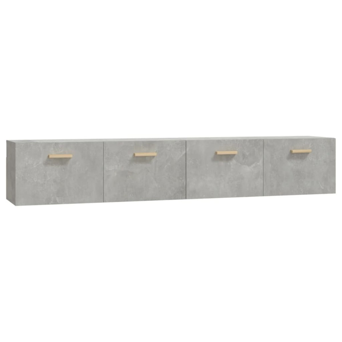 vidaXL Ντουλάπια Τοίχου 2 τεμ. Γκρι Σκυρ. 100x36,5x35 εκ. Επεξ. Ξύλο