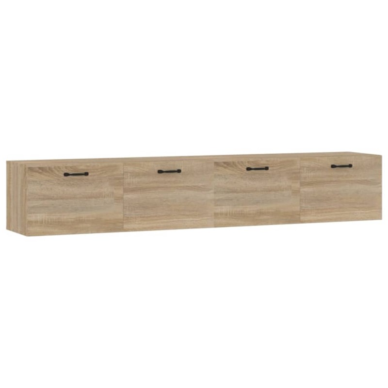 vidaXL Ντουλάπια Τοίχου 2 τεμ. Sonoma Δρυς 100x36,5x35 εκ. Επεξ. Ξύλο