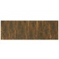 vidaXL Κεφαλάρι Κρεβατιού με Κομοδίνα Καπνιστή Δρυς Επεξεργασμένο Ξύλο
