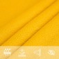 vidaXL Πανί Σκίασης Ορθογώνιο Κίτρινο 5x7 μ. HDPE 160 γρ./μ²