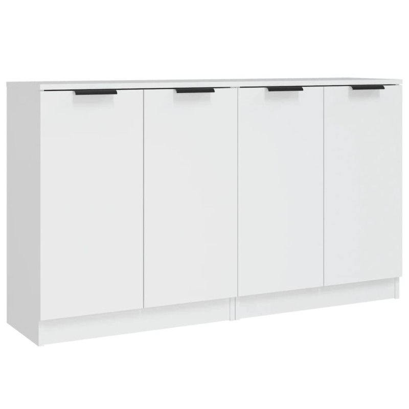 vidaXL Ντουλάπια 2 τεμ. άσπρο 60x30x70 εκ. Επεξεργασμένο Ξύλο