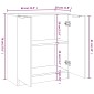 vidaXL Ντουλάπια 2 τεμ. άσπρο 60x30x70 εκ. Επεξεργασμένο Ξύλο