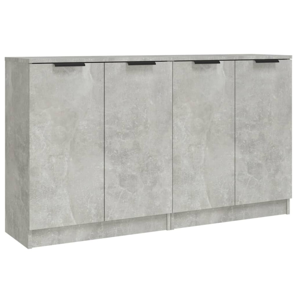 vidaXL Ντουλάπια 2 τεμ. Γκρι Σκυροδέματος 60x30x70 εκ. Επεξεργ. Ξύλο