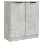 vidaXL Ντουλάπια 2 τεμ. Γκρι Σκυροδέματος 60x30x70 εκ. Επεξεργ. Ξύλο