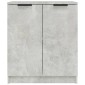 vidaXL Ντουλάπια 2 τεμ. Γκρι Σκυροδέματος 60x30x70 εκ. Επεξεργ. Ξύλο