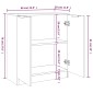 vidaXL Ντουλάπια 2 τεμ. Καπνιστή δρυς 60x30x70 εκ. Επεξεργασμένο Ξύλο