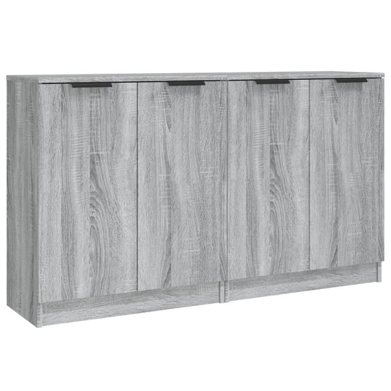 vidaXL Ντουλάπι 2 τεμ. Γκρι Sonoma 60x30x70 εκ. από Επεξεργασμένο Ξύλο