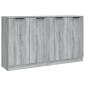 vidaXL Ντουλάπι 2 τεμ. Γκρι Sonoma 60x30x70 εκ. από Επεξεργασμένο Ξύλο