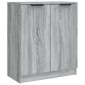 vidaXL Ντουλάπι 2 τεμ. Γκρι Sonoma 60x30x70 εκ. από Επεξεργασμένο Ξύλο