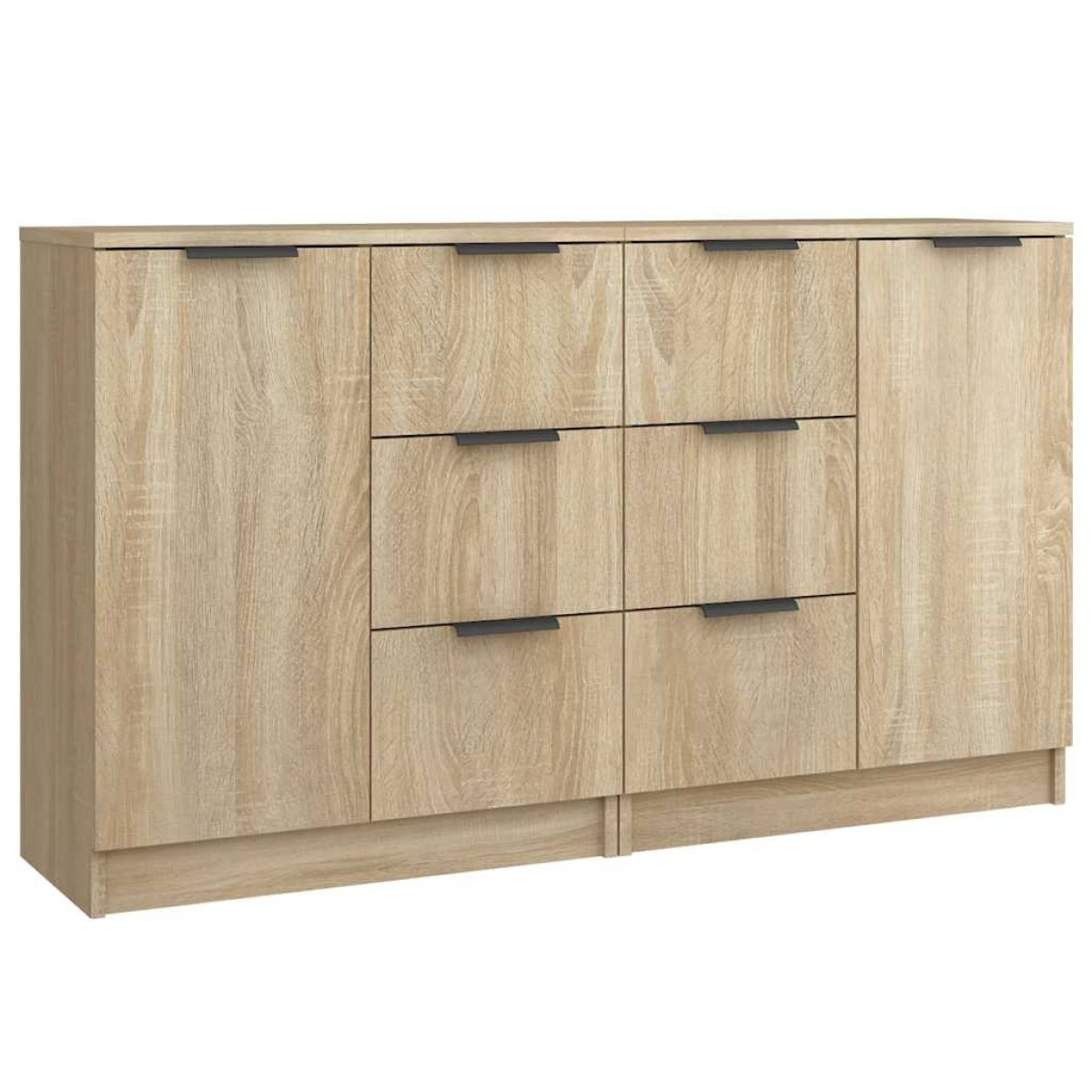 vidaXL Ντουλάπια 2 τεμ. Sonoma Δρυς 60x30x70 εκ. Επεξεργασμένο Ξύλο