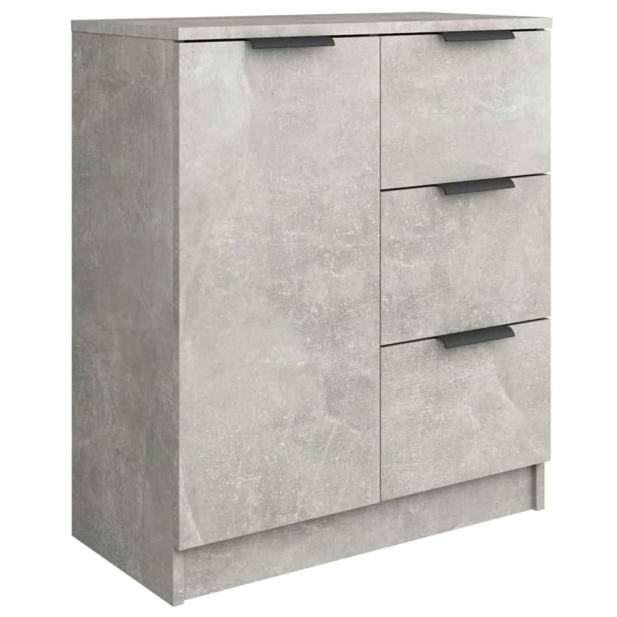 vidaXL Ντουλάπια 2 τεμ. Γκρι Σκυροδέματος 60x30x70 εκ. Επεξεργ. Ξύλο