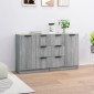 vidaXL Ντουλάπι 2 τεμ. Γκρι Sonoma 60x30x70 εκ. από Επεξεργασμένο Ξύλο