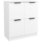 vidaXL Ντουλάπια 2 τεμ. άσπρο 60x30x70 εκ. Επεξεργασμένο Ξύλο