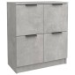 vidaXL Ντουλάπια 2 τεμ. Γκρι Σκυροδέματος 60x30x70 εκ. Επεξεργ. Ξύλο