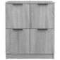 vidaXL Ντουλάπι 2 τεμ. Γκρι Sonoma 60x30x70 εκ. από Επεξεργασμένο Ξύλο