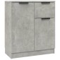 vidaXL Ντουλάπια 2 τεμ. Γκρι Σκυροδέματος 60x30x70 εκ. Επεξεργ. Ξύλο