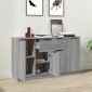 vidaXL Ντουλάπι 2 τεμ. Γκρι Sonoma 60x30x70 εκ. από Επεξεργασμένο Ξύλο