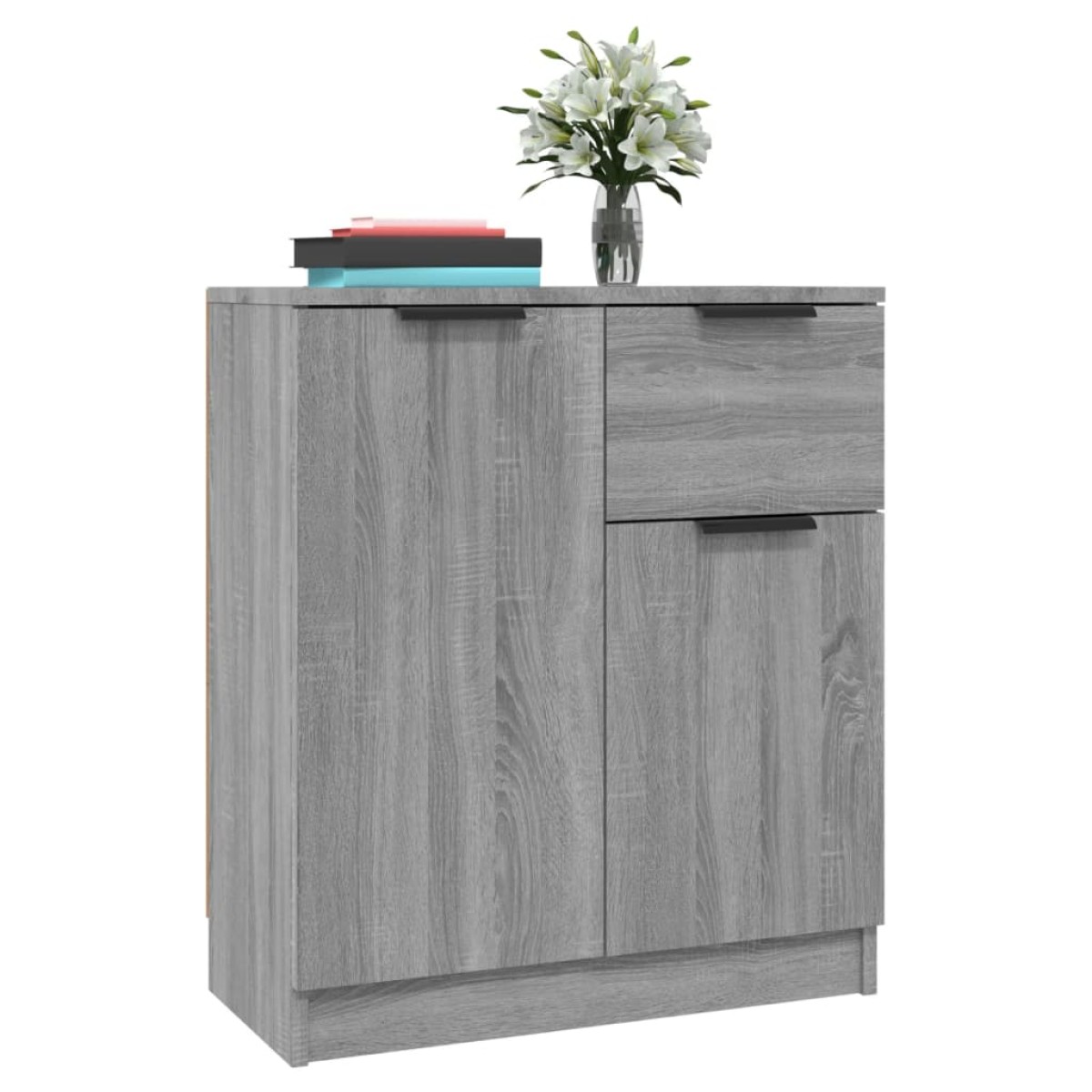 vidaXL Ντουλάπι 2 τεμ. Γκρι Sonoma 60x30x70 εκ. από Επεξεργασμένο Ξύλο