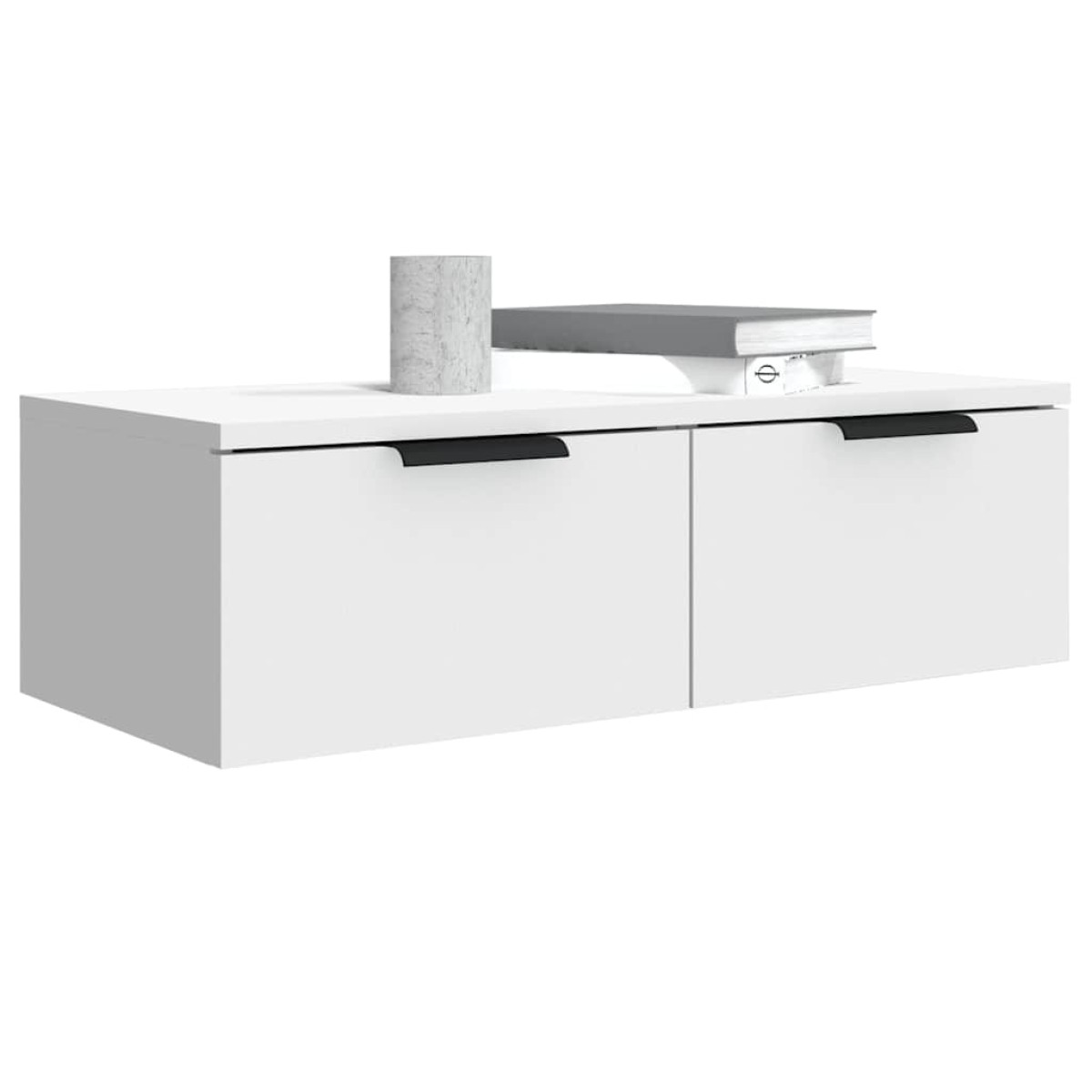 vidaXL Ντουλάπια Τοίχου 2 τεμ. Λευκά 68x30x20 εκ. Επεξεργασμένο Ξύλο
