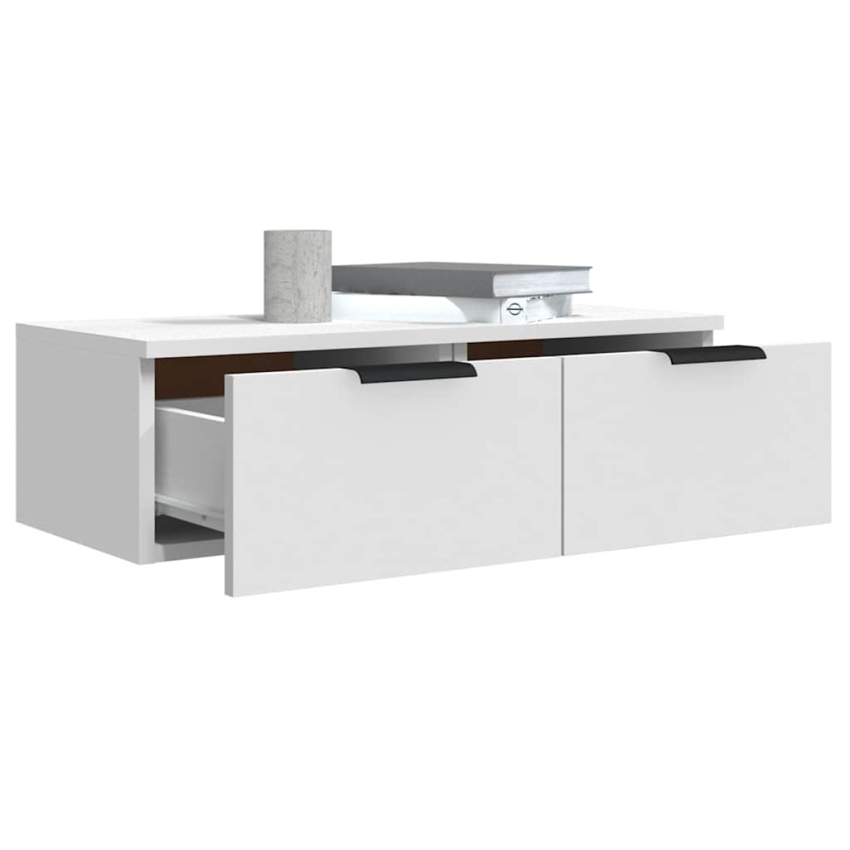 vidaXL Ντουλάπια Τοίχου 2 τεμ. Λευκά 68x30x20 εκ. Επεξεργασμένο Ξύλο