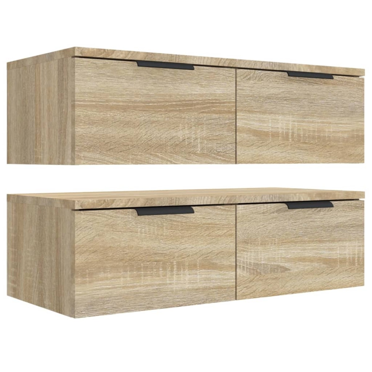 vidaXL Ντουλάπια Τοίχου 2 τεμ. Sonoma Δρυς 68x30x20 εκ. Επεξ. Ξύλο
