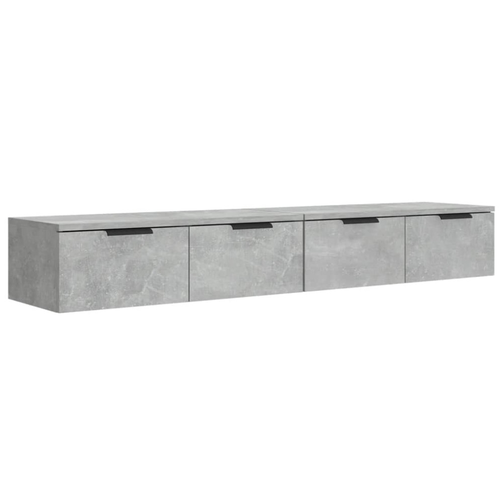vidaXL Ντουλάπια Τοίχου 2 τεμ. Γκρι Σκυρ. 68x30x20 εκ. Επεξ. Ξύλο