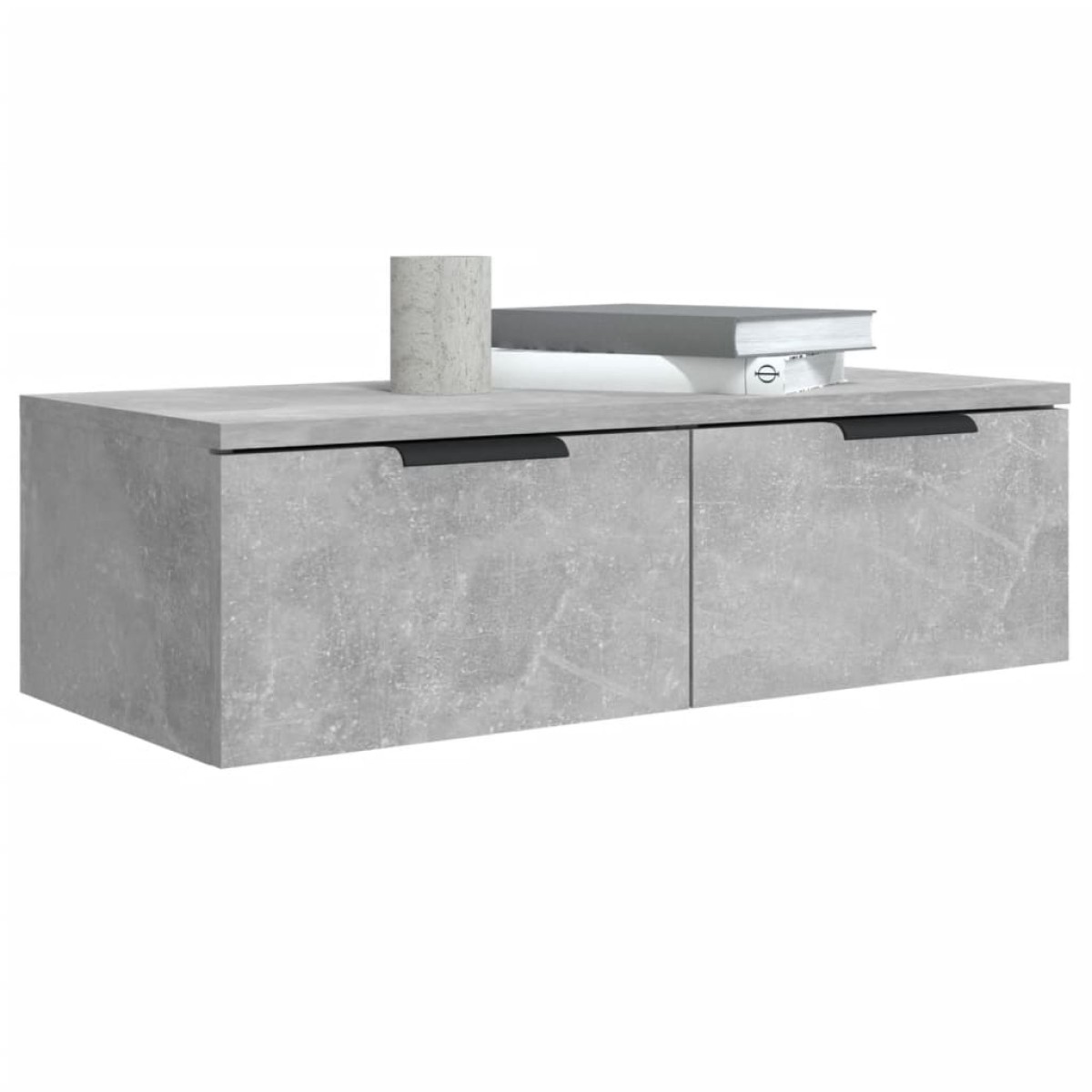 vidaXL Ντουλάπια Τοίχου 2 τεμ. Γκρι Σκυρ. 68x30x20 εκ. Επεξ. Ξύλο
