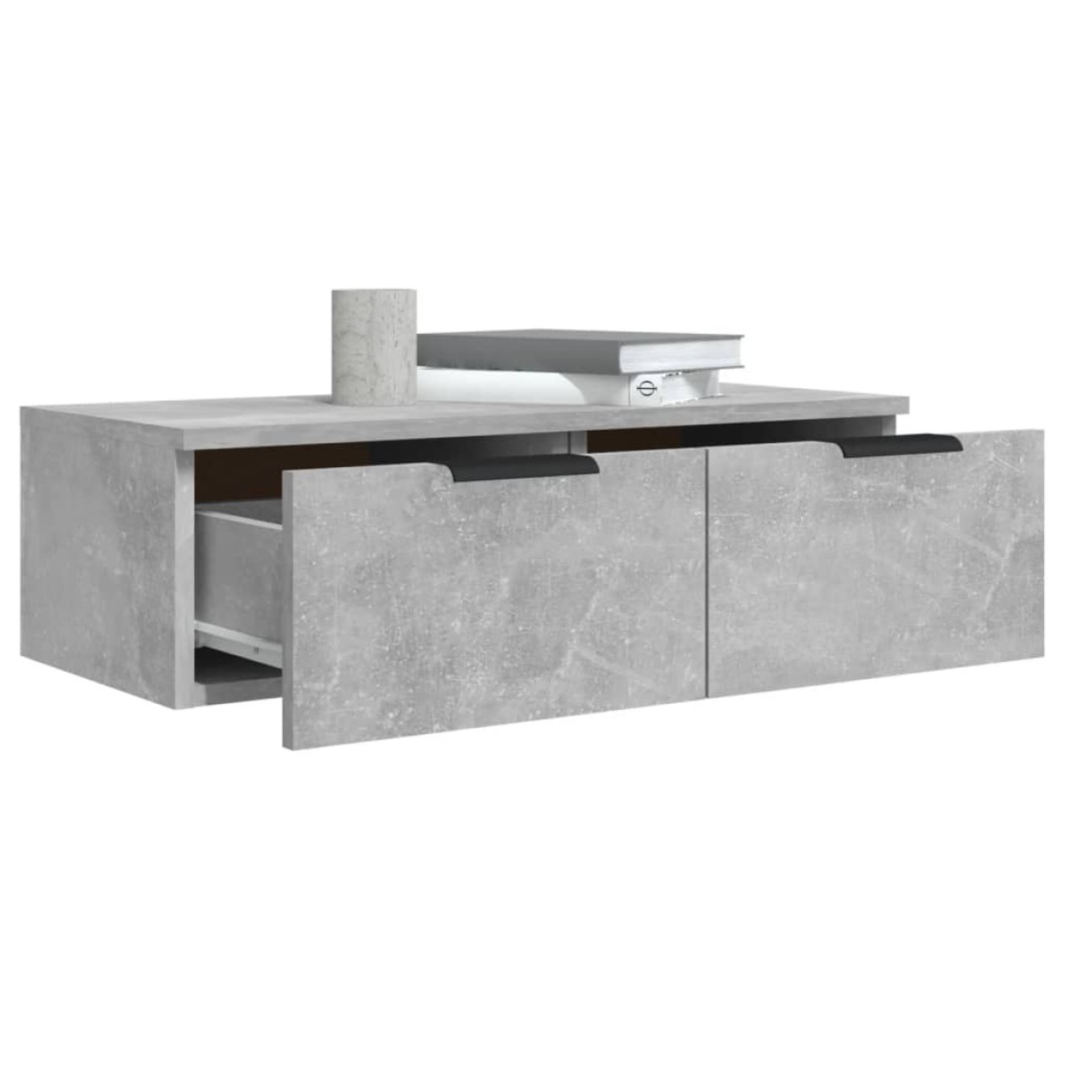 vidaXL Ντουλάπια Τοίχου 2 τεμ. Γκρι Σκυρ. 68x30x20 εκ. Επεξ. Ξύλο