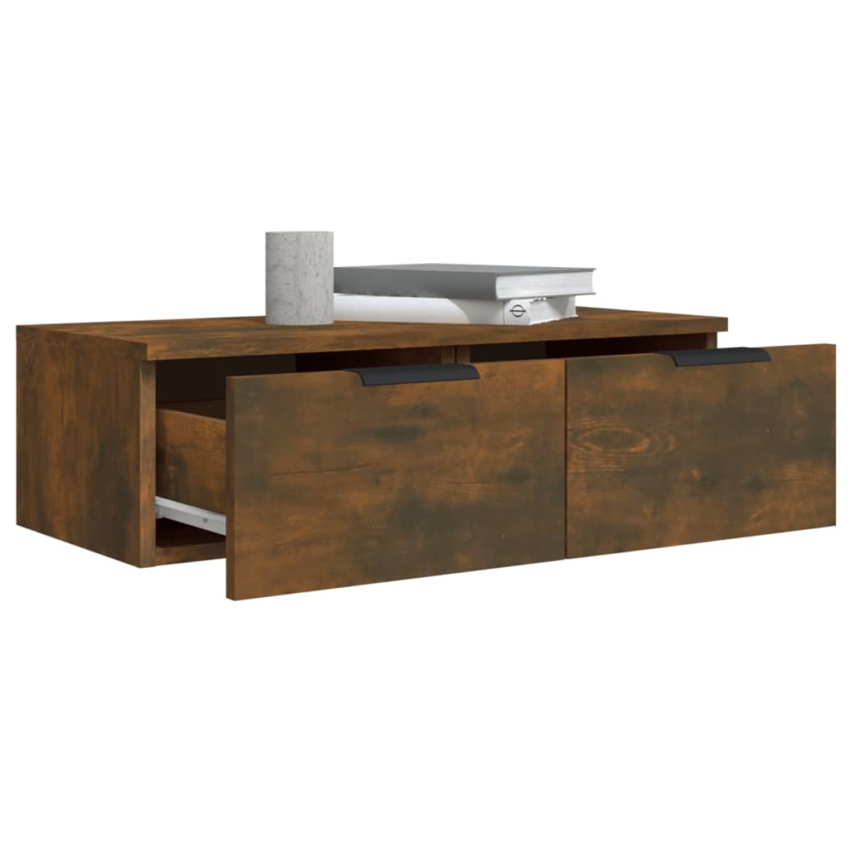vidaXL Έπιπλα Τοίχου 2 τεμ. Καπν. Δρυς 68x30x20 εκ. Επ. Ξύλο